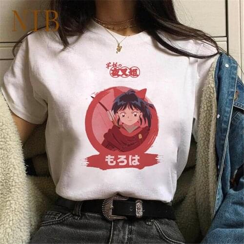 Kawaii cartoon anime Yashahime Princess Half-Demon t shirt Harajuku anime Tshirt gothic punk style casual women/mens T-Shirts