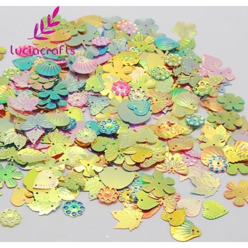 Lucia crafts 20g/lot loose sequins Paillettes sewing Party wedding Craft Women Garment Diy Accessories D0207