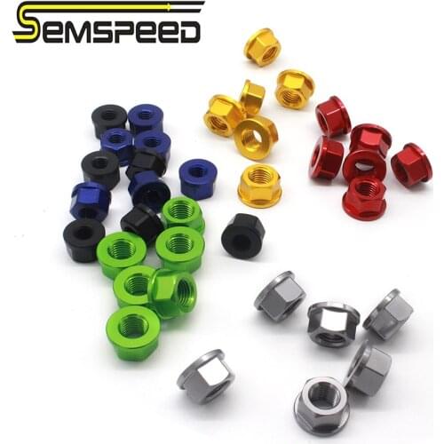 M10*1.25 Rear Sprocket Wheel Axle Nuts Screw Nut Hex Nut Sprocket Nuts Rear Chainring Yamaha Honda Kawasaki BMW Suzuki Universal