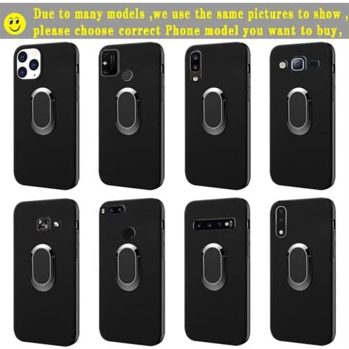 Phone Case for Vivo U3 U3X U10 U20 UX51 Y20G Y21i Y31S Y51A Y53i Y73 Y81S Y93S U1 Car Holder Stand Magnet Finger Ring Cover