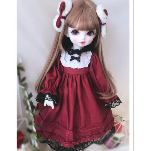 Fashion Doll Clothes for Blyth 1/6 BJD 1/4 MSD Dolls,Mini Doll Clothes Outfits for Dolls Accessories Include Dress,Headdress