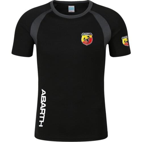 2021Summer Mens Abarth printing Custom Fashion Round Neck Comfortable Print Harajuku Slim Fit Casual Tops Sweatshirts T-shirts