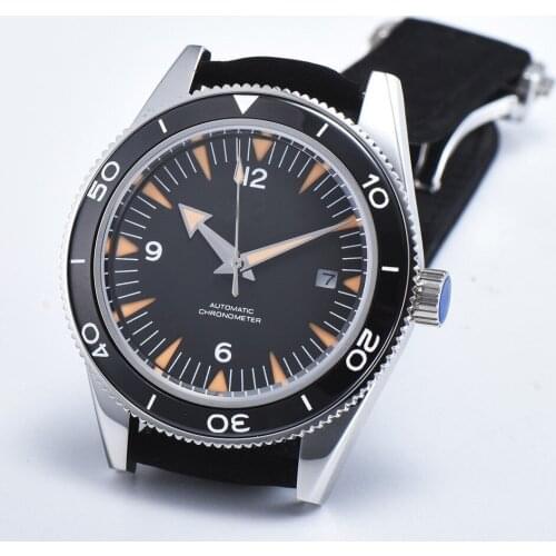 CORGEUT Self Winding Men Watch 41mm Sapphire Glass Mechanical Wristwatch ST Movement Rotating Bezel