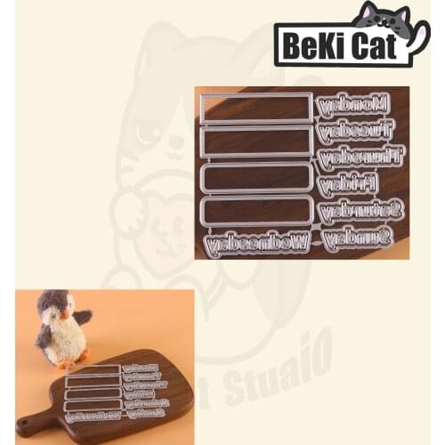 Journalin Labels Week DayCutting Die set Metal Cutting Dies Stencils for DIY Scrapbooking photo album Decorative DIY Paper Cards