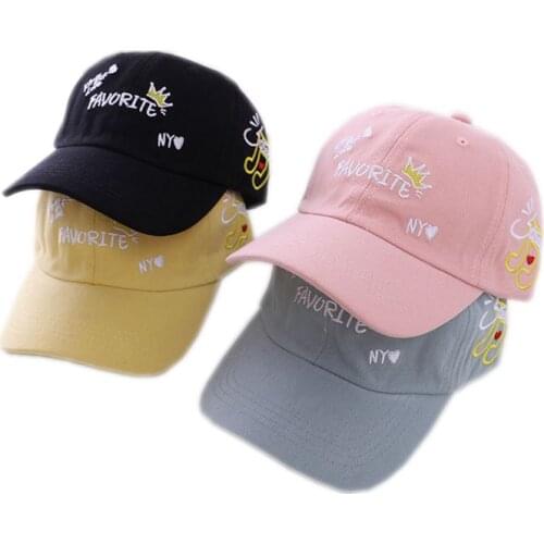New Baby Baseball Hat Cotton Autumn Winter Embroidery Letter Fashion Childrens Baseball Cap Child Cap Bucket Hat Kids Hats