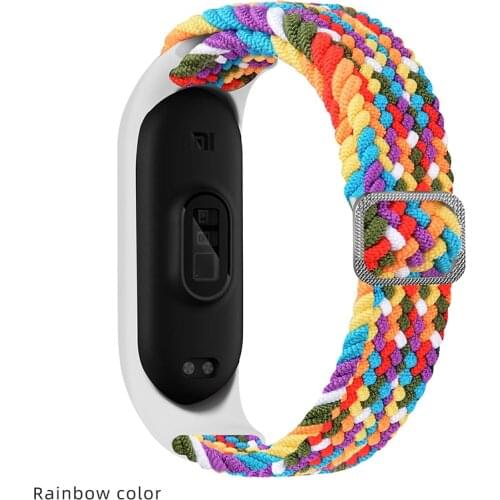 New Nylon elastic Bracelet for Xiaomi MI Band 6 5 strap Sport Breathable Replacement Wristband Band 4 3 Smart Watch Accessories