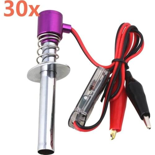 Wholesale 30pcs/lot 80100 6-12V RC Upgraded Electronic Glow Plug Starter Igniter for HSP 1/10 Nitro RC Car Monster Truck