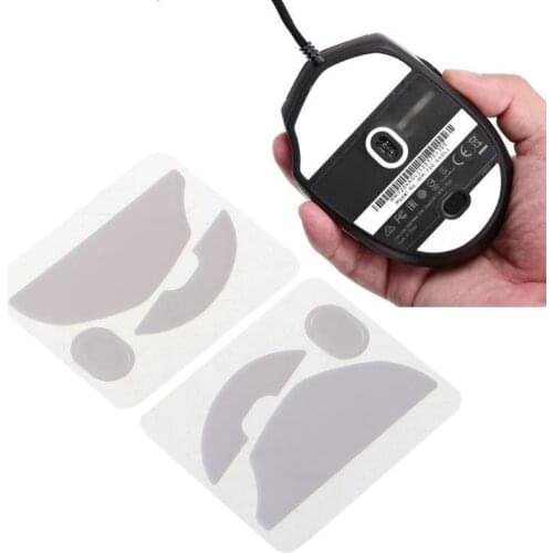 P82F 2 Sets / Pack Tiger Gaming Mouse Feet Mouse Skate For Cooler Master MM720 Mouse Wireless White Mouse Glides Curve Edge