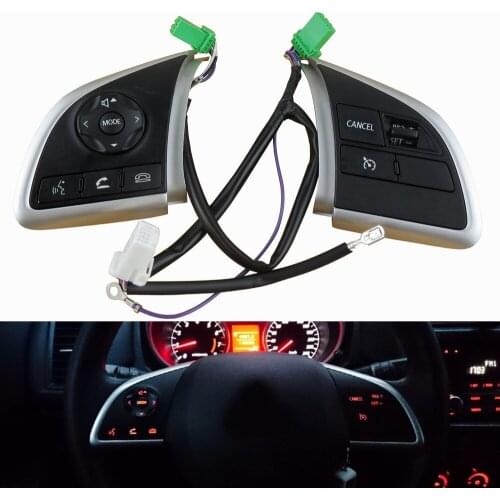 For Mitsubishi ASX Outlander Mirage Eclipse Cross L200 Cruise Control Switch Steering Wheel Button Audio Player Switches