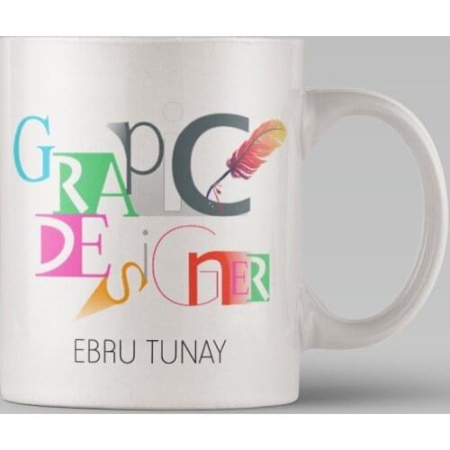 Personalized Graphic Designer Themed White Mug Cup-1