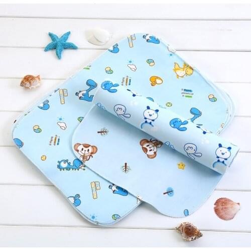 Baby Double-Sided Crystal Velvet Diaper Pad Wash Waterproof Breathable Baby Small Leakproof Pad Baby Biaper Mattress