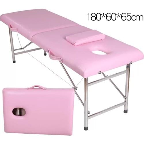 Professional carry on massage beauty bed, folding massage tattoo SPA bed, custom beauty salon, thickening treatment table