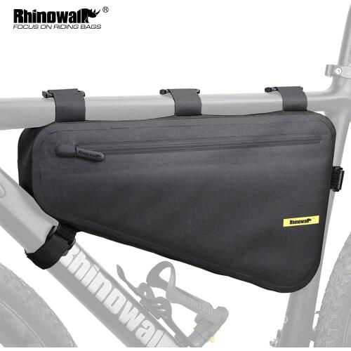Rhinowalk 4L Waterproof Bicycle Frame Bag Big Capacity Triangle Bag Bicycle Frame Tube Bag Cycling Tool Pouch Bag Bike Accessory