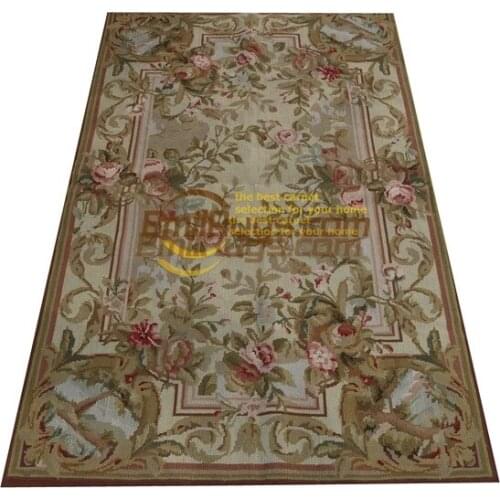 Hand-woven Wool Carpet With Needlepoint Pattern Wool Knitting Carpets Home Decoration Carpet Handwoven Wool Carpets