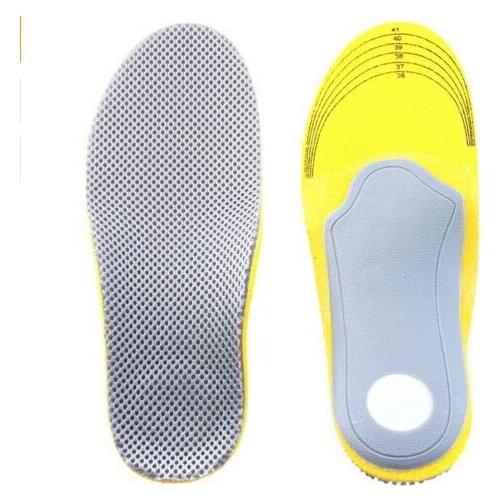 Sport Insoles Foot Care 1 Pair 3D Comfortable Orthotic Insoles Inserts High Arch Support Shoes Anti Slip Pad Camping Cojines