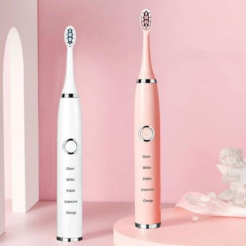 Sonic Electric Toothbrush Smart Time Tooth Brush Ultrasonic Automatic Toothbrush USB Fast Rechargeable Adult Waterproof