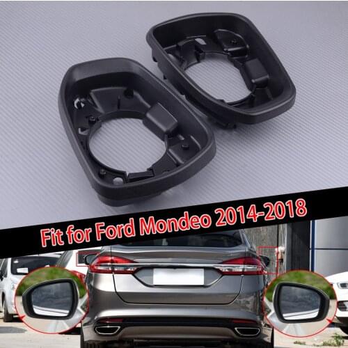 1 Pair Door Wing Mirror Cover Holder Black ABS Fit for Ford Mondeo V 2012 2013 2014 2015 2016 2017 2018 2019