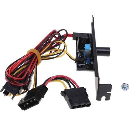 1Pc Channels PC Cooler Cooling Fan Speed Controller Computer Cable And Connector For CPU Case HDD VGA Fan