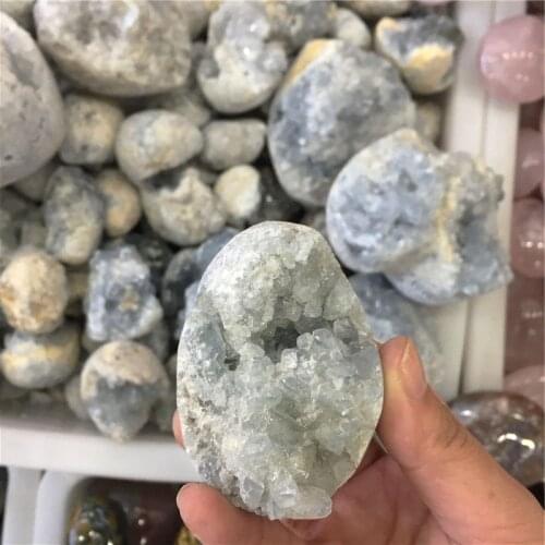 1pcs Natural Blue Celestite crystal cluster Mineral Specimen For Decoration