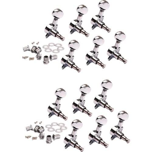 12 Pieces Guitar String Tuning Pegs Tuner Machine Heads Knobs Tuning Keys for Electric Guitar