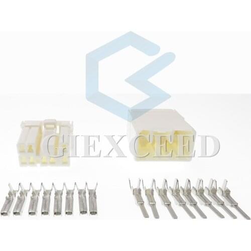 2 Sets 8 Pin Automotive Connector Female And Male Electrical Wiring Auto Socket