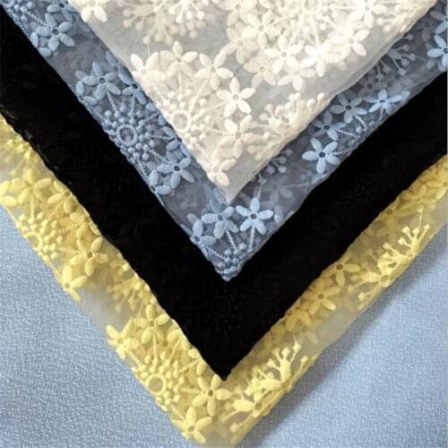 3Yards X130cm 4Colors Free Shipping Gorgeous Organza Polyester Venise Lace Trim Lace Fabric LC0003