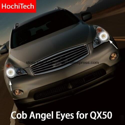 5 sets wholesale For nissan Infiniti QX50 2013 COB Led day Light White Halo Cob Led Angel Eyes Ring Error Free Ultra bright