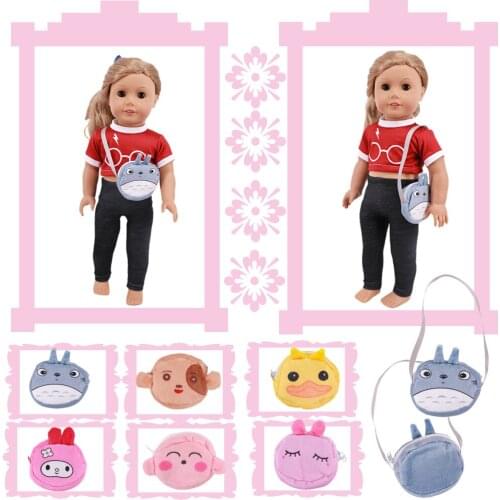 Doll Accessories Backpack Womens Cute Pet Shoulder Bag For 18Inch American Doll &43CM Bebe 1/3 BJD Doll Clothes Christmas Gifts