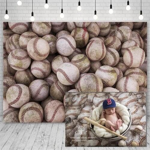 Avezano Baby Shower Happy Birthday Party Photography Backdrops Baseball Decoration Boy Wallpaper Backgrounds For Photo Studio