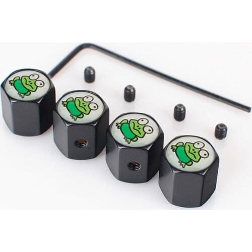 Zinc Alloy Car Anti-theft Tire Air Valve Rim Stem Caps Cover Auto Styling Frog Shape Tires Wheel Tyre Valves Universal Caps Bike