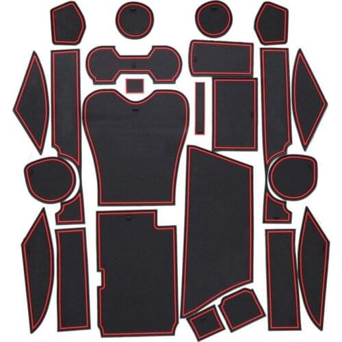 For LEXUS RX270 RX350 RX450h Car Door Mat Gate Pad Cup Mat Automobile Interior Storage And Non-slip Cushion 24pcs With logo