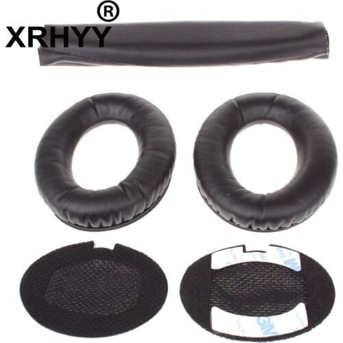 XRHYY Black Headphones Replacement Headband Earpads Cushion Set For Bose QC15 QC2 Ear Pads Cushion Headphones