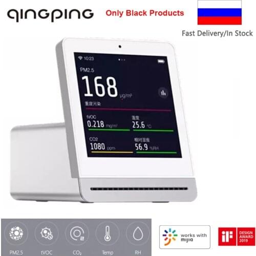 Qingping CO2 Air Quality Detector Wifi PM2.5 Haze Carbon Dioxide Gas Meter Portable Safe Smart Sensor Work with Mijia Home APP