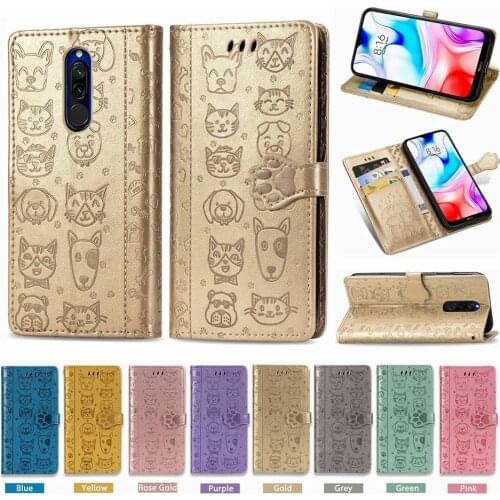 For Xiaomi Redmi 8 Cute Animal Flip Wallet Leather Case For Xiaomi Redmi 8 Case Phone Cover Funda Redmi 8