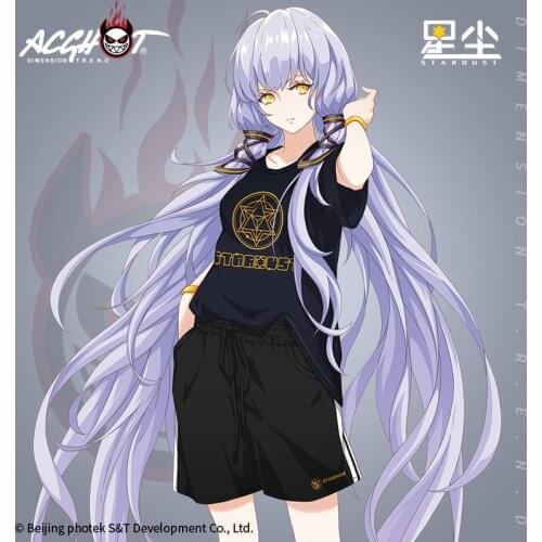 New Anime Vocaloid Star Dust T Shirt Fashion Cartoon Short Sleeve t-shirt Manga Student Otaku Cosplay Costum Loose Tee Men Women