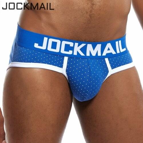 Hot Men Underwear JOCKMAIL Brand Mens Briefs Shorts Sexy Tanga Soft Cotton Male Slip Panties Sexy Gay Mens Briefs Underpants