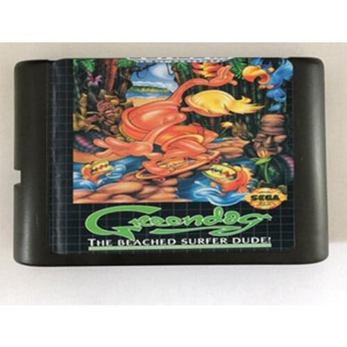Green Dog Game Cartridge Newest 16 bit Game Card For Sega Mega Drive / Genesis System