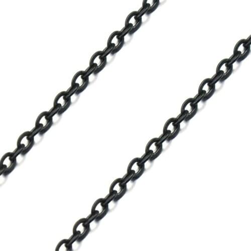 Classic European and American metal stainless steel men and women simple daily matching necklace