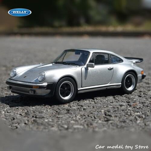 WELLY 1:24 1974 Porsche 911 Turbo 3.0 sports car red simulation alloy car model crafts decoration collection toy tools gift