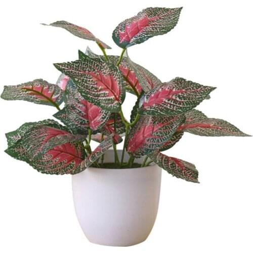 Desktop Fake Plants Green Home Office Party Greening Decoration Artificial Simulation Plant Potted Bonsai Living Room Home Decor