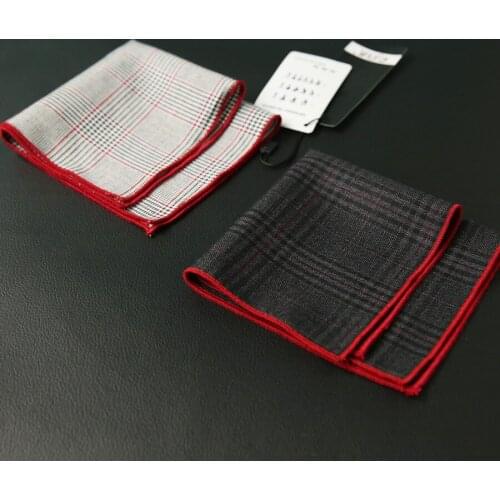 Mens new fashion bussiness suit handkerchiefs pocket square print plaid 23x23cm 30pcs/lot