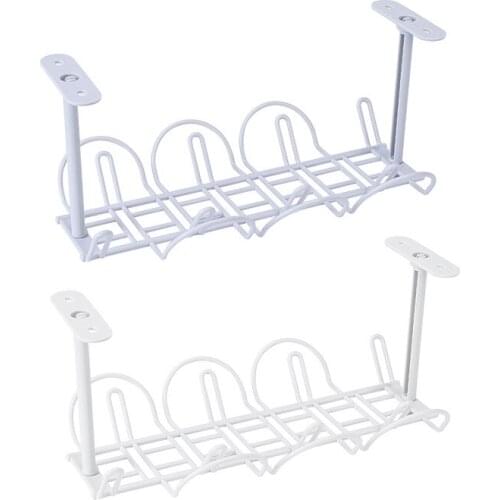 New 1Pc Socket Storage Rack Plug Wire Organizer Holder Table Bottom Power Cable Shelf Strong Adhesive Hanging Basket Kitchen Sto