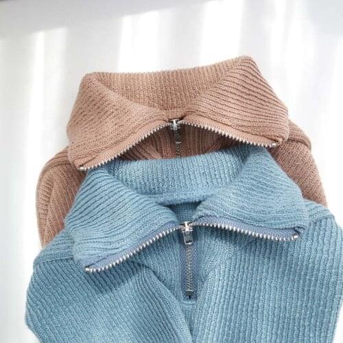 Pet clothes dog stand-up collar zipper bottoming shirt method fight Corgi Schnauzer cat thick warm sweater simple