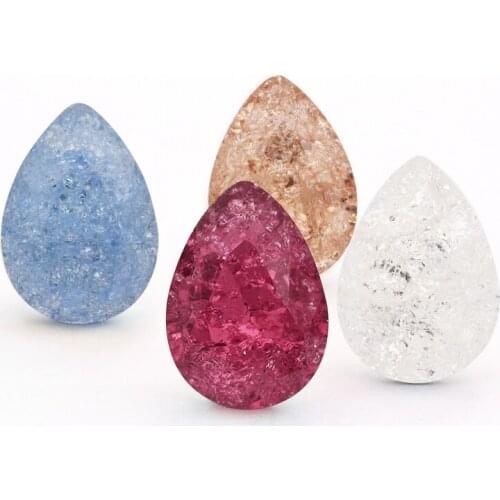 Rose Ice Crystal Sewing on claw base crystals crafts High Quality Sew Stones pointback Strass Decoration Drop Glass Crystal