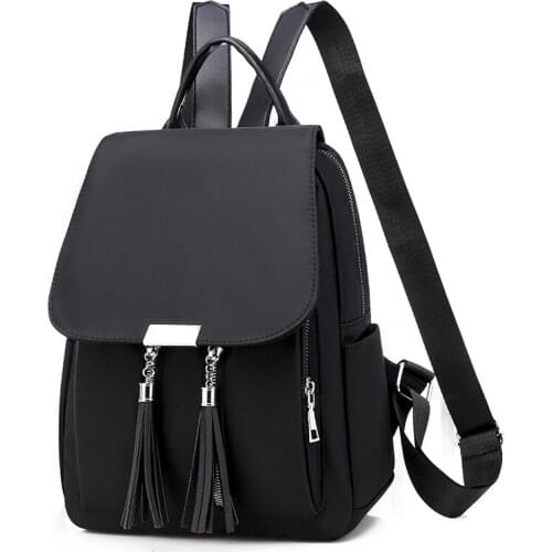 Women Oxford Cloth Waterproof Backpack Retro Student Style Teenage Backpacks Multifunction High Quality School Bag Travel Bag
