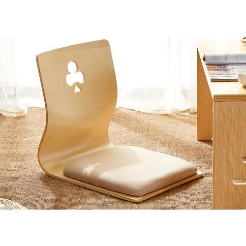 Japanese Korean Seating Zaisu Chair Living Room Furniture Asian Traditional Tatami Floor Legless Chair Seat
