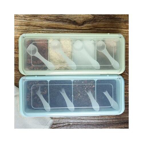 The kitchen 4cases salt seasoning box MSG seasoning 29*10.5*7cm