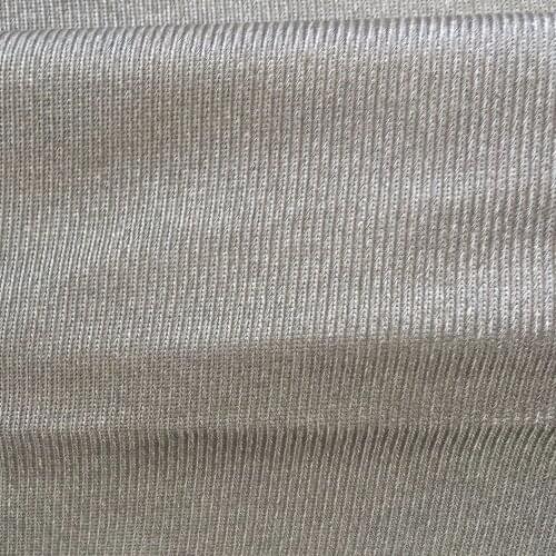 EARTHING 100% SILVER FIBER FABRIC Radiation protection Material Silver Conductive Fabric Stretchable