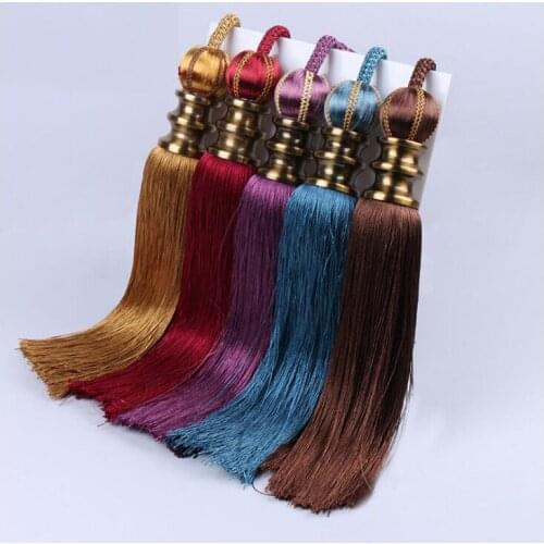 2 PCS / Pair Home Window curtain clips accessories Hanging Belt Ball curtain strap khaki red Curtain tassel tieback Accessories