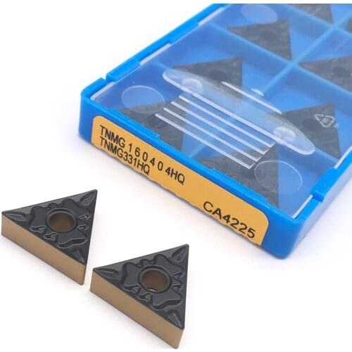 10PCS TNMG160404 HQ CA4225 100% Original High Quality CNC Lathe Tools Carbide Inserts External Turning Tools For Steel Parts